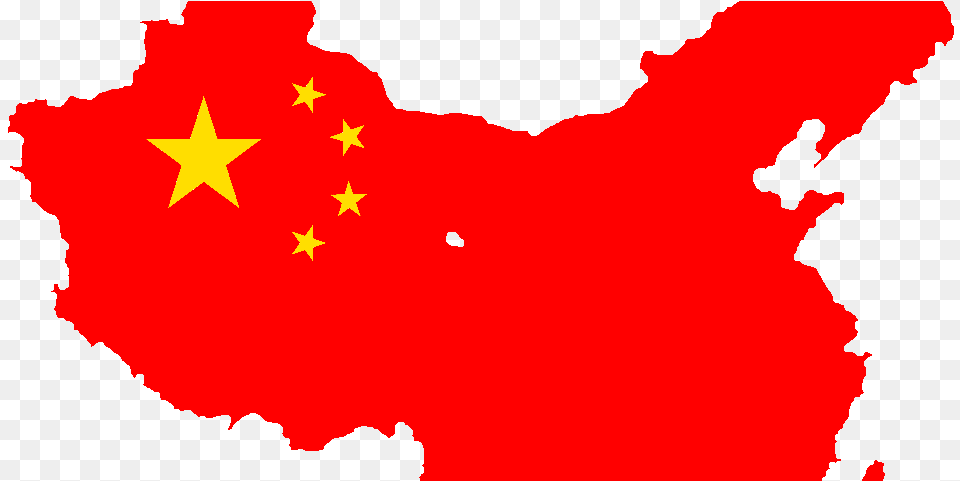 What Does A Chinese Superpower Look Like Nothing Like Map Of China, Leaf, Plant, Symbol, Star Symbol Free Png