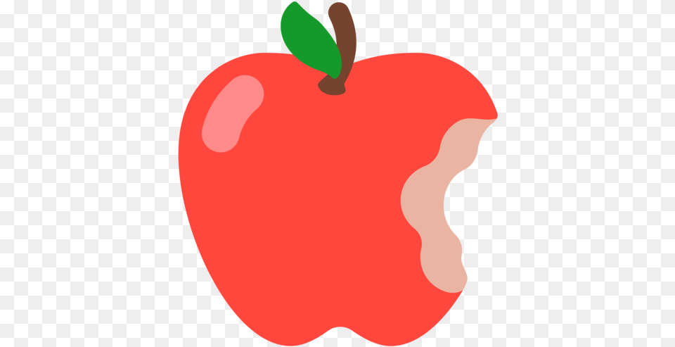 What Does Red Apple Emoji Mean Bitten Apple Emoji, Food, Fruit, Plant, Produce Free Png