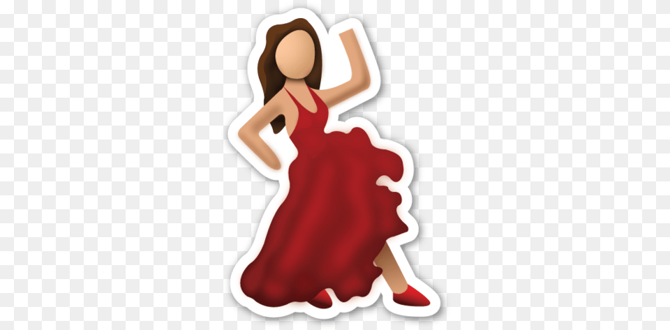 What Does Your Favorite Emoji Say About You Moon Emoji Flamenco Emoji, Person, Clothing, Leisure Activities, Dancing Free Transparent Png