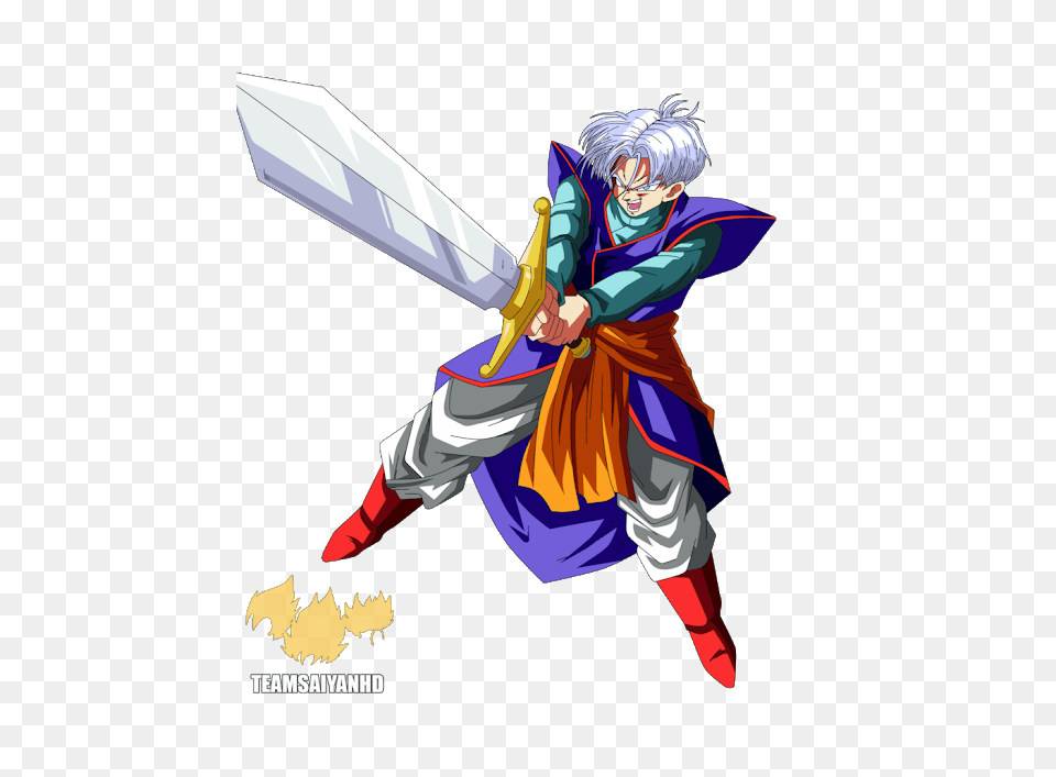 What If Future Trunks Came Back In The Buu Saga In Get His, Book, Comics, Publication, Person Png
