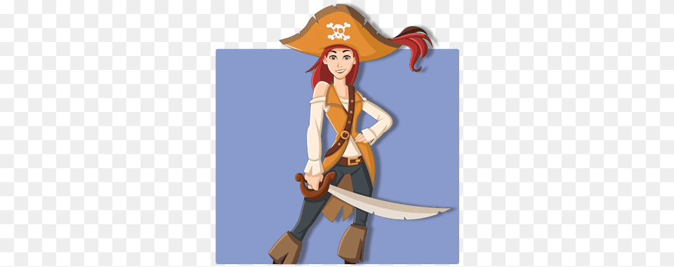 What If Jolly Roger Had A Better Half Would She Like, Person, Pirate, Face, Head Free Png Download