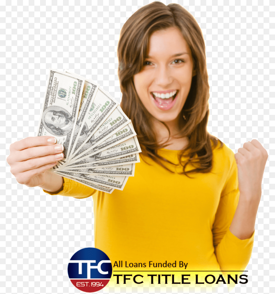 What Is A Title Loan Girl With Money, Adult, Female, Person, Woman Free Png Download