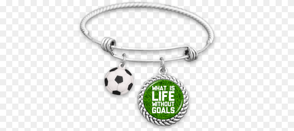 What Is Life Without Goals Soccer Charm Bracelet Nice School Bus Bracelet, Accessories, Jewelry, Necklace, Soccer Ball Free Png Download