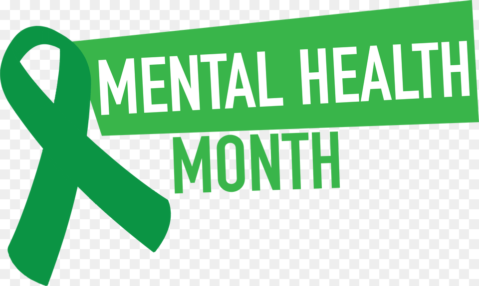 What Is Mental Health Month And Why Is It Important National Mental Health Month 2019, Green, Symbol, Accessories, Formal Wear Free Png Download