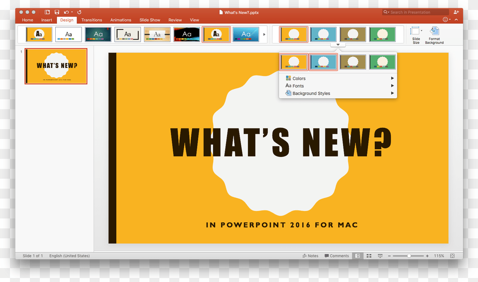 What Is New In Powerpoint 2016 For Mac Powerpoint 2015, File, Electronics, Screen, Webpage Png Image