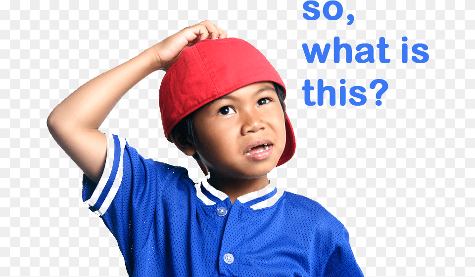 What Is Steemit Whatisthisjpg Transparent Confused Boy, Baseball Cap, Person, People, Hat Free Png