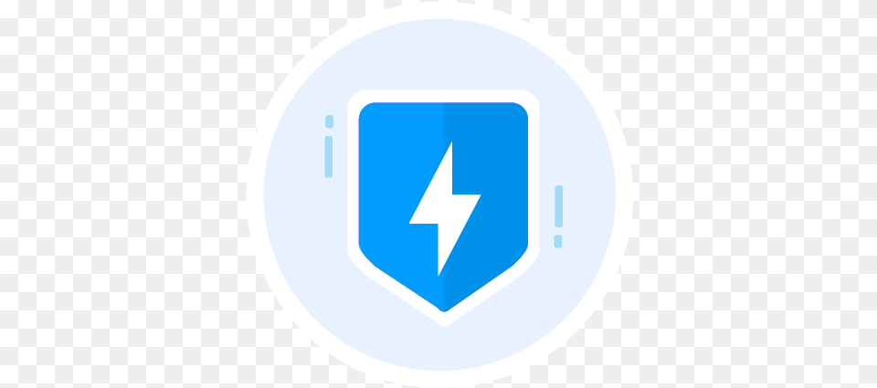 What Is The Blue Lightning Badge Circle, Sign, Symbol Free Png Download