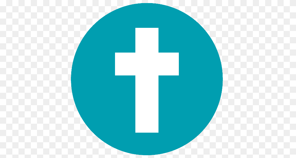 What Is U201cmaking The Sign Of The Crossu201d U2014 Zion Lutheran Facebook Icon Blue Circle, Cross, Symbol, First Aid Free Transparent Png