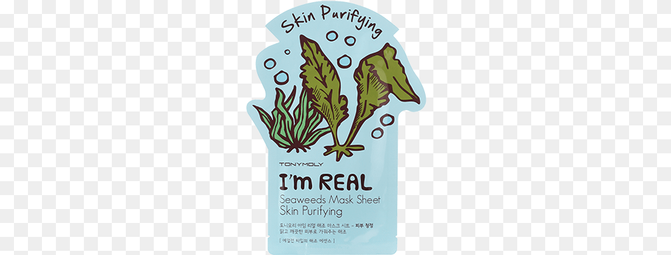 What It Is Tonymoly I M Real Seaweed Mask, Advertisement, Poster, Herbal, Herbs Free Transparent Png