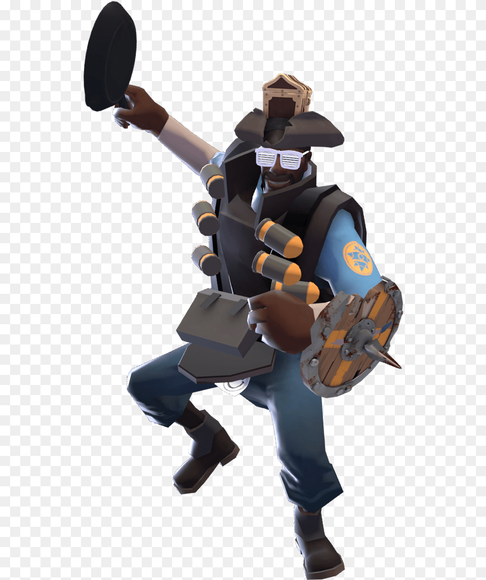 What Makes Me A Good Demoman My Frying Pan Lad, Clothing, Glove, People, Person Png Image