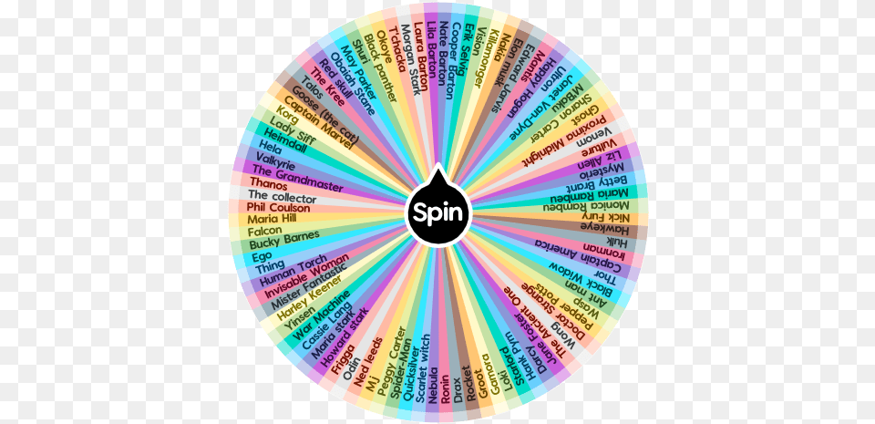 What Marvel Character Are You Spin The Wheel App Roblox Piggy Spin The Wheel, Disk, Sphere Free Png Download