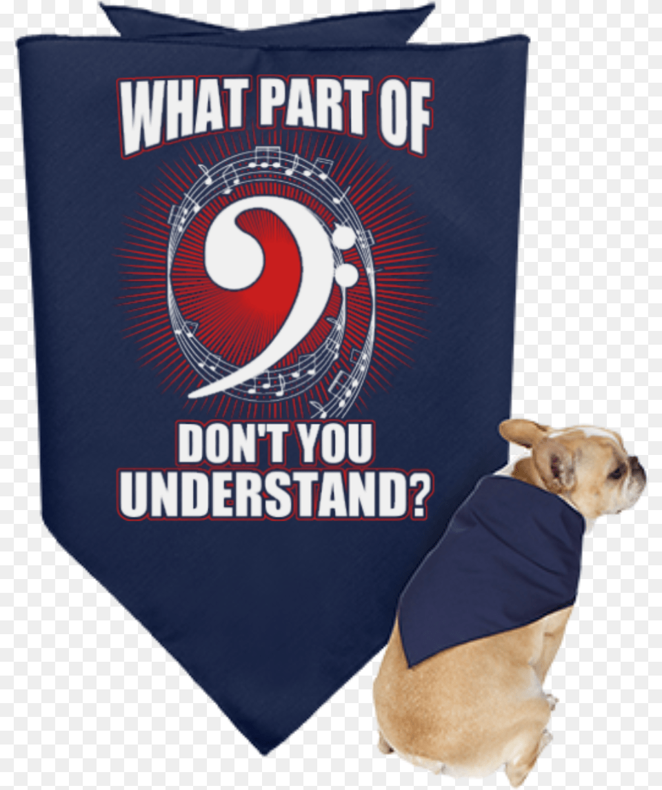 What Part Of Bass Clef Don39t You Understand Dog Bandana Should You Invest Meme, Animal, Canine, Mammal, Pet Free Png