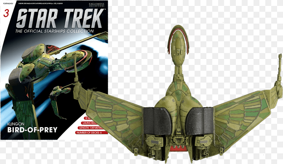 What S In Each Issue Klingon Bird Of Prey Eaglemoss, Aircraft, Airplane, Transportation, Vehicle Free Png Download