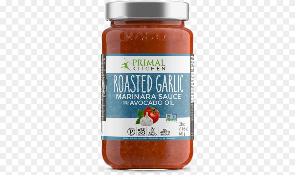 What S Inside Roasted Garlic Marinara Sauce Primal Kitchen Marinara Sauce, Food, Ketchup, Relish Png Image