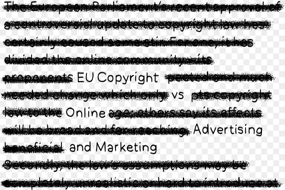 What The Eu Copyright Law Means For Online Advertising Parallel, Gray Png