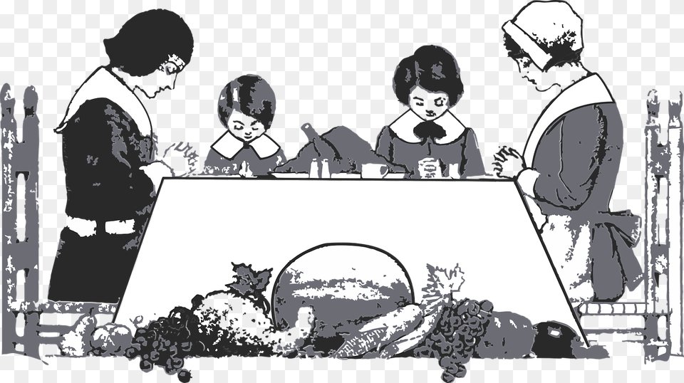 What The First Thanksgiving Dinner Actually Looked Eat Dinner Pixabay Clipart, People, Person, Crowd, Adult Free Png Download