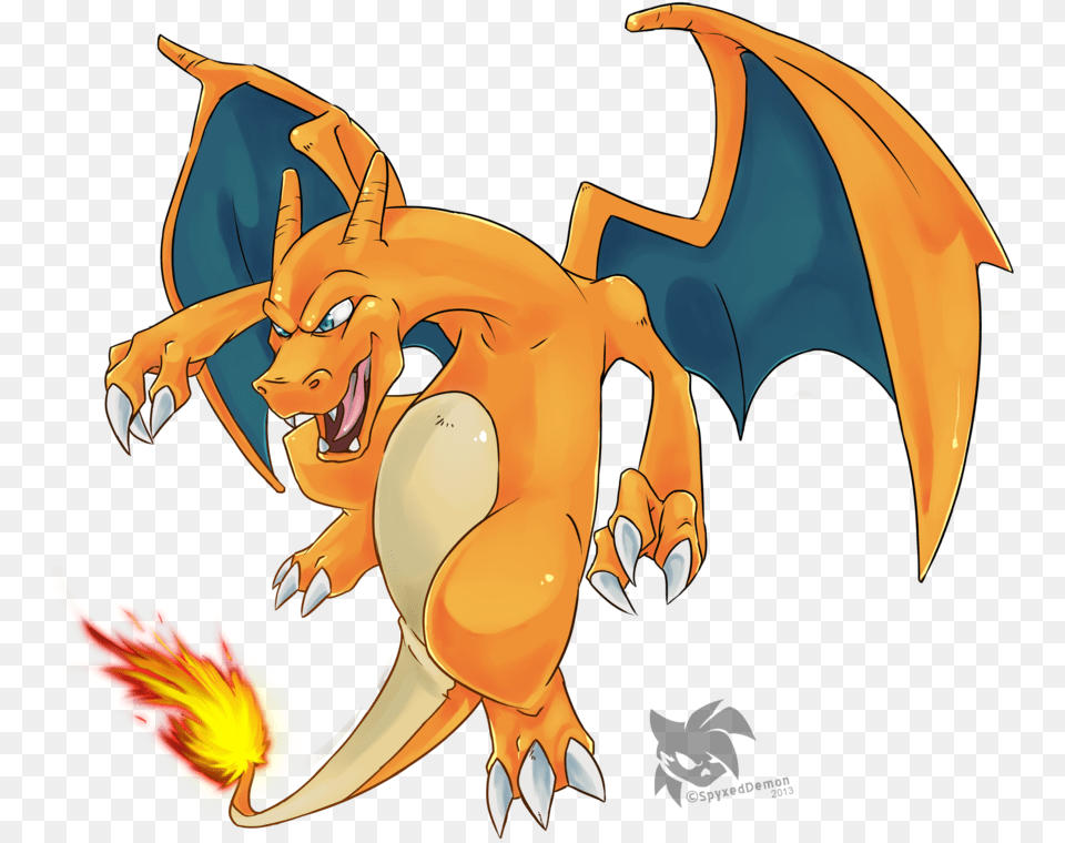What Type Of Pokemon Is Charizard Red By Pokemon Images Of Charizard, Dragon, Animal, Fish, Sea Life Png Image