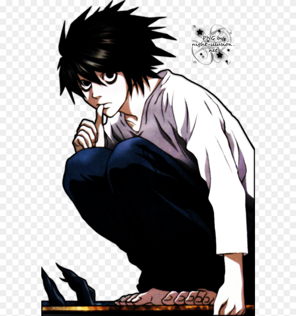 What Was So Interesting About A Character That Just L Death Note, Adult, Publication, Person, Woman Free Transparent Png