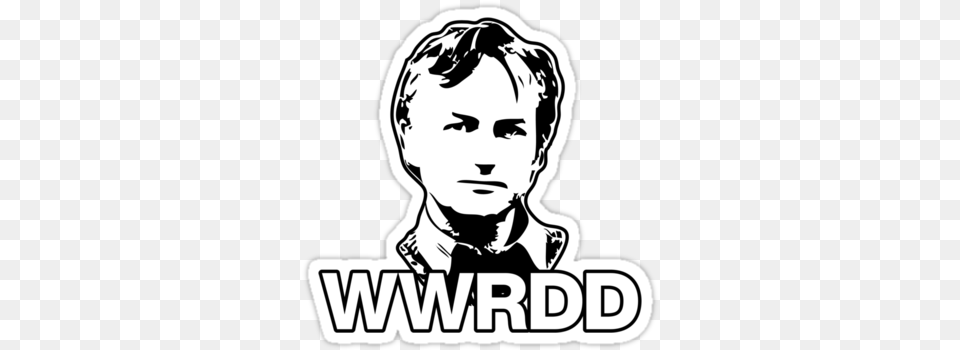 What Would Richard Dawkins Do Sticker, Stencil, Face, Head, Person Free Png Download