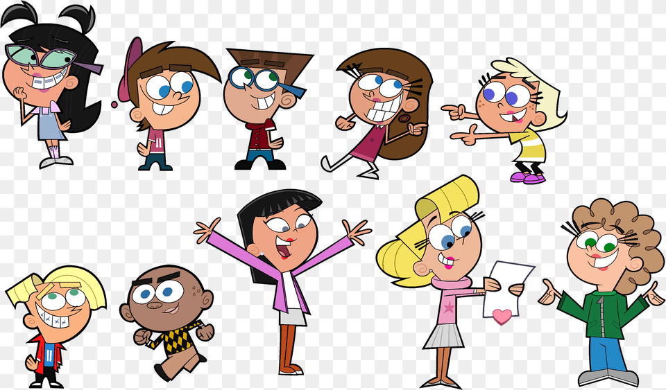 What Would Timmy And Friends Look Like In The Sixth Cartoon, Book, Publication, Comics, Baby Png Image