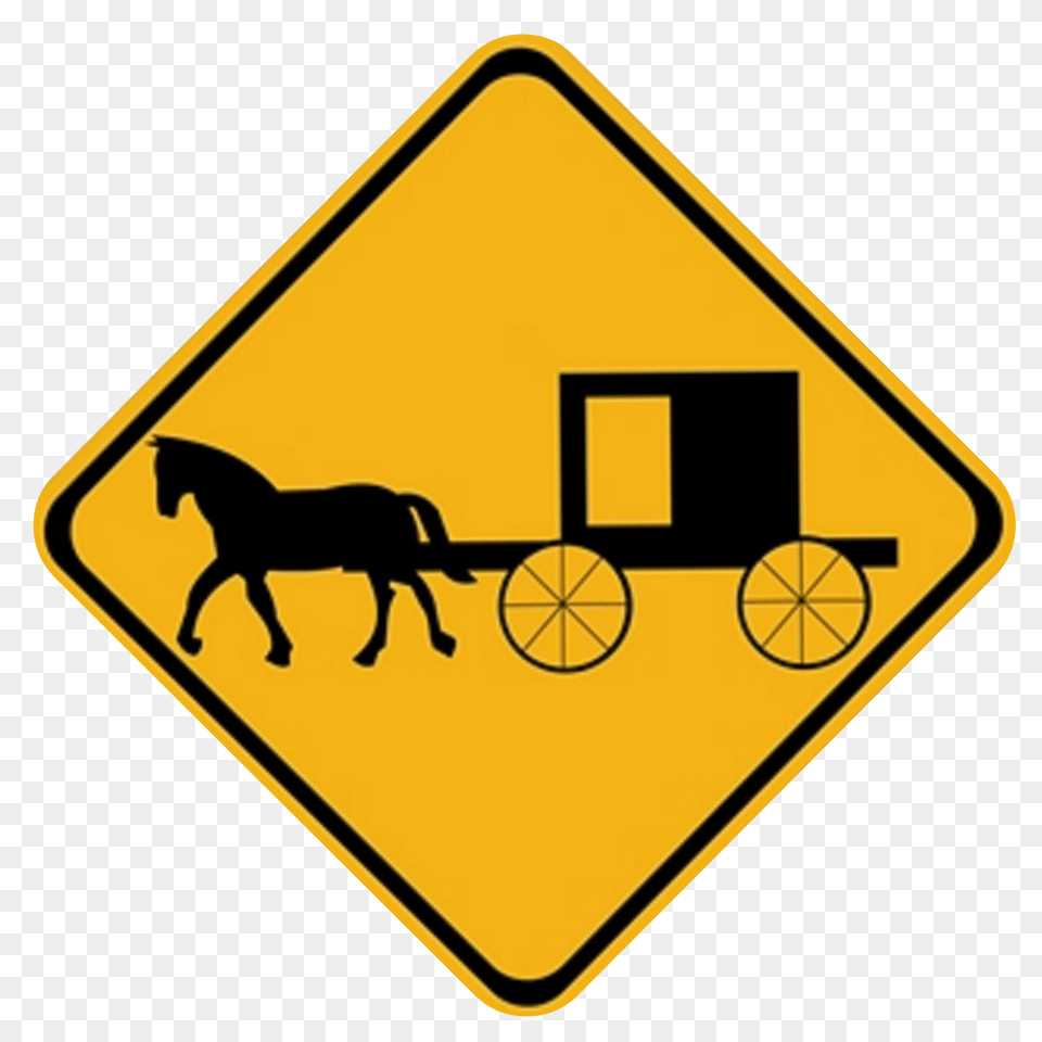 Whats With Those Yellow Buggies Amys Amish Adventures, Sign, Symbol, Road Sign, Animal Png Image