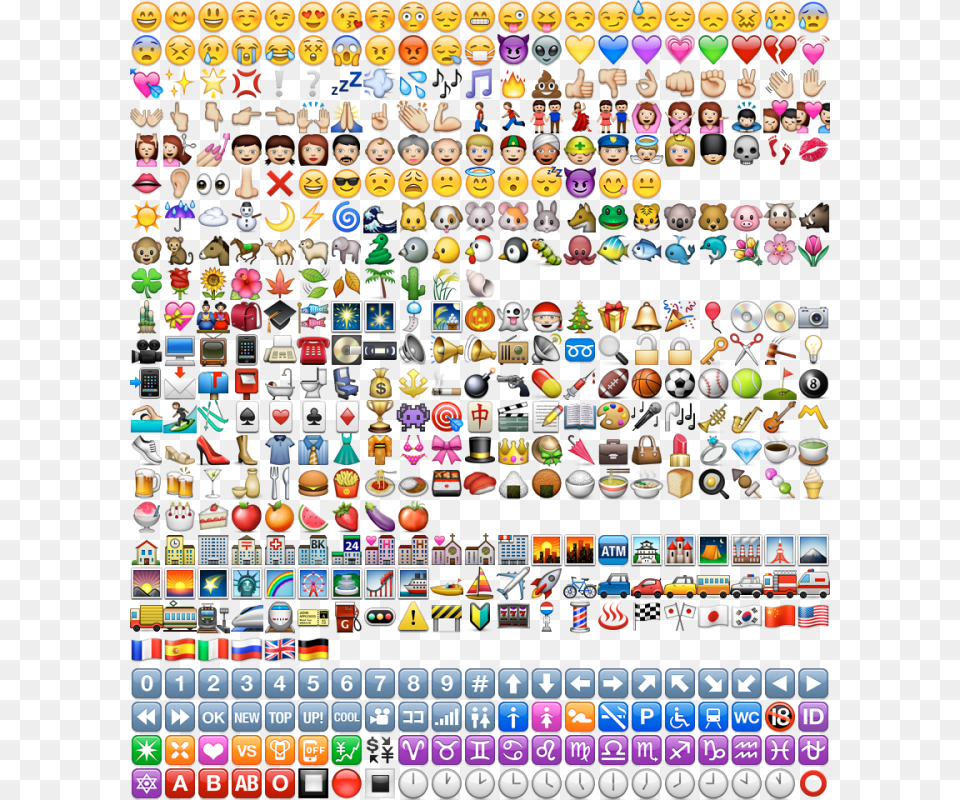 Whatsapp All Emoticons, Electronics, Computer Free Png Download