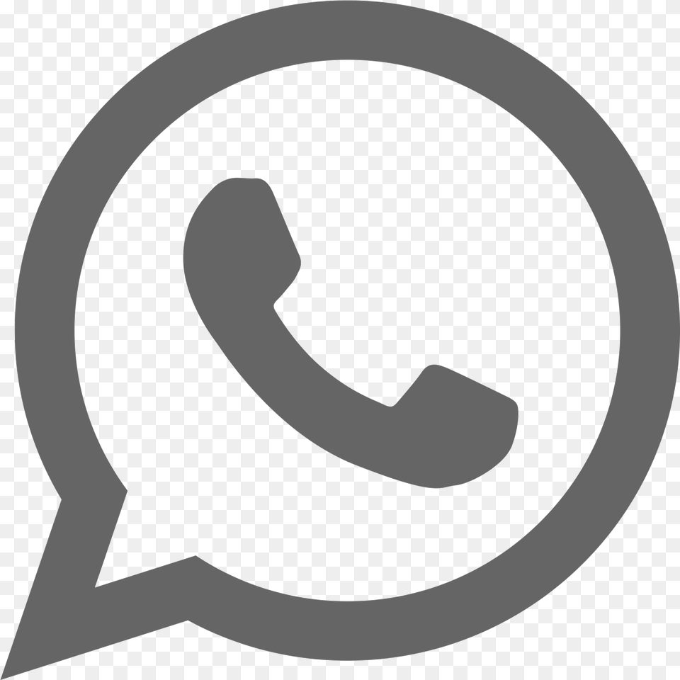 Whatsapp Black And White Logo, Symbol, Disk, Text Free Png