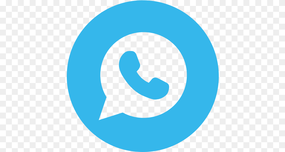 Whatsapp Blue Icon Twitter Button, Symbol, Logo, Disk Png Image