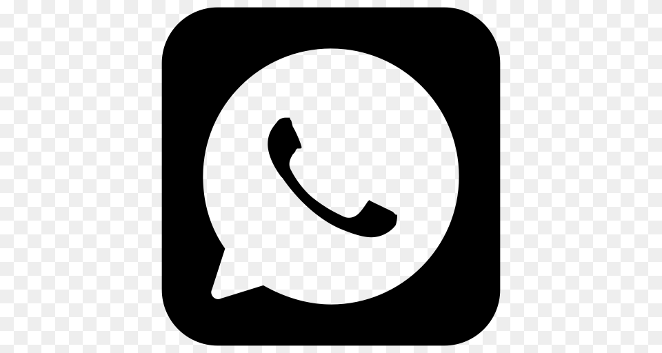 Whatsapp Branco, Gray Free Transparent Png