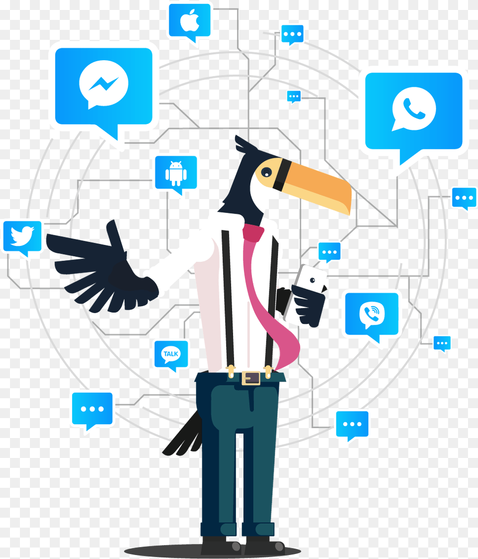 Whatsapp Chat Illustration People, Person Free Transparent Png