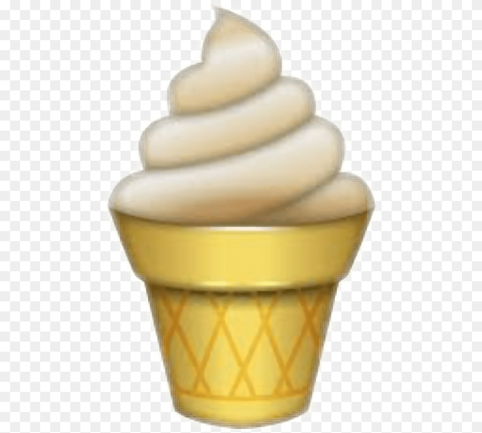 Whatsapp Emoji Ice Cream, Dessert, Food, Ice Cream, Soft Serve Ice Cream Free Png Download