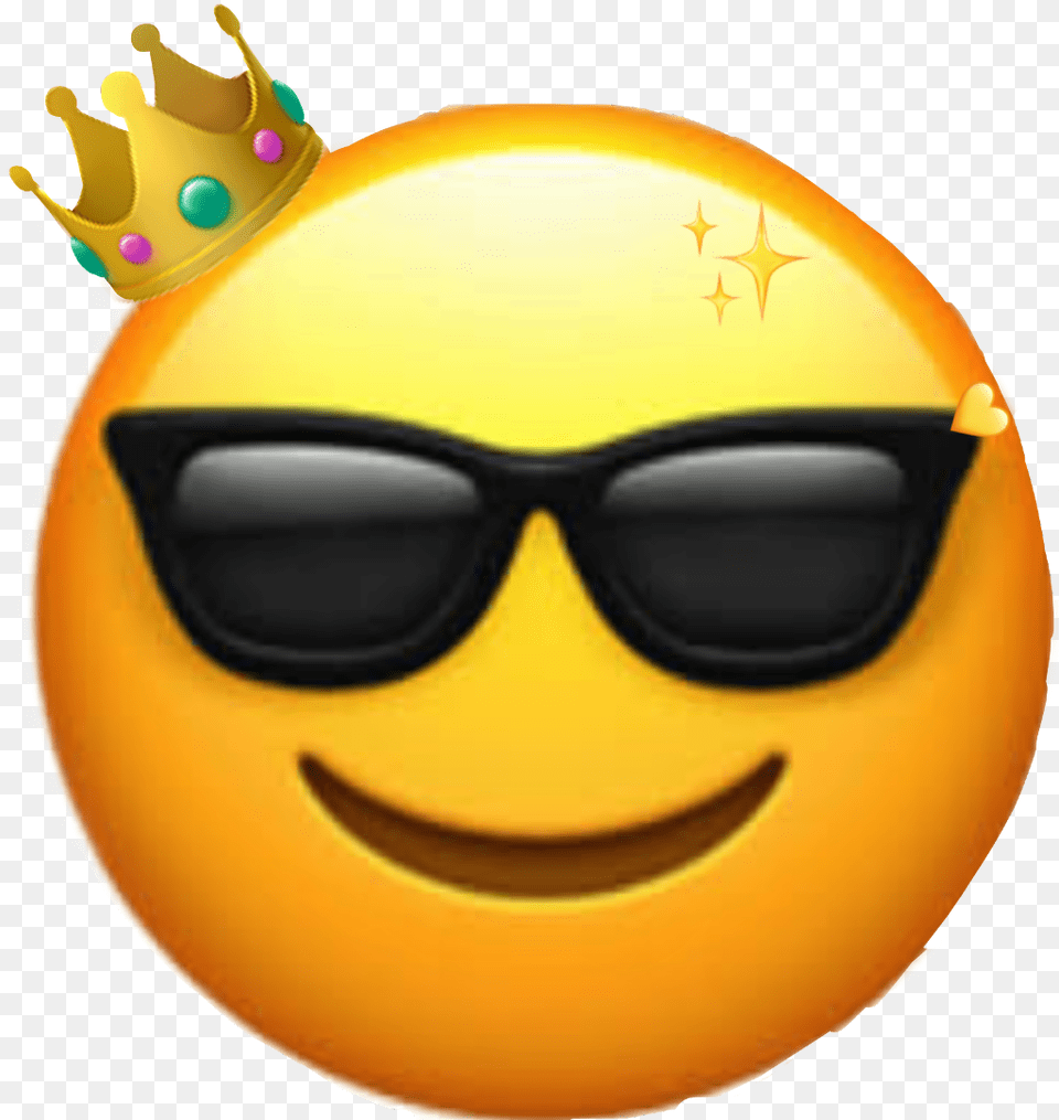 Whatsapp Emoji Mit Sonnenbrille, Accessories, Sunglasses, Citrus Fruit, Food Png