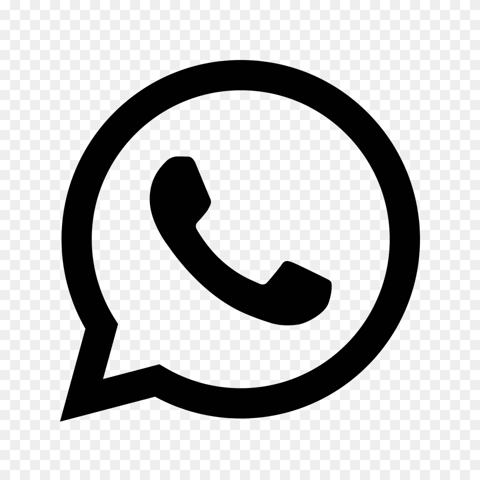 Whatsapp Icon, Gray Png Image