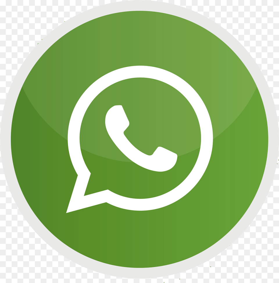 Whatsapp Icon Round, Symbol, Disk, Text, Green Png