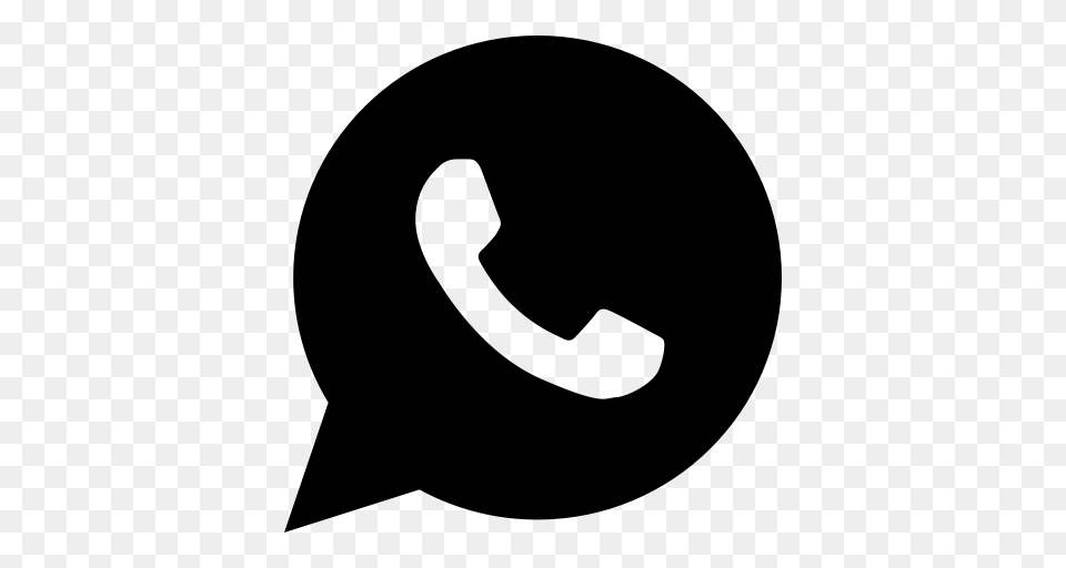 Whatsapp Icon With And Vector Format For Unlimited, Gray Free Png Download