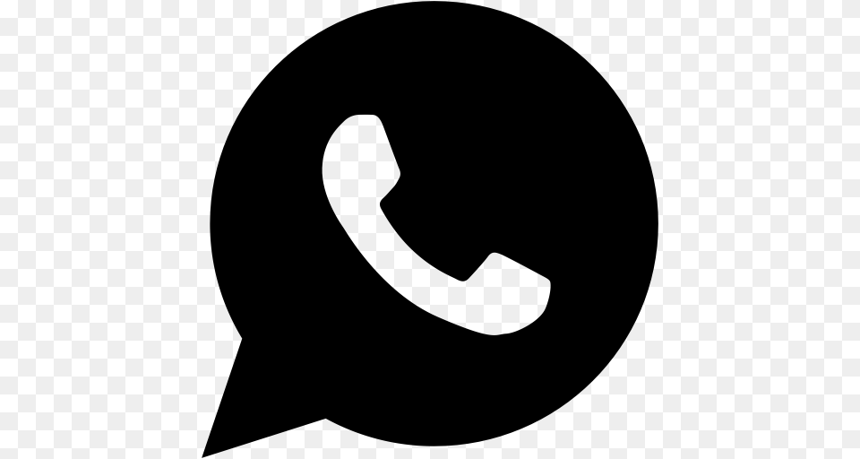 Whatsapp Icon With And Vector Format For Unlimited, Gray Png Image