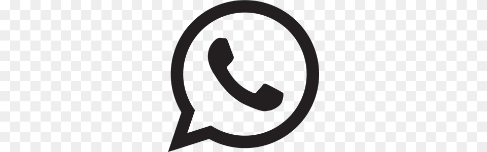 Whatsapp Logo Black And White, Smoke Pipe, Symbol, Text Png Image