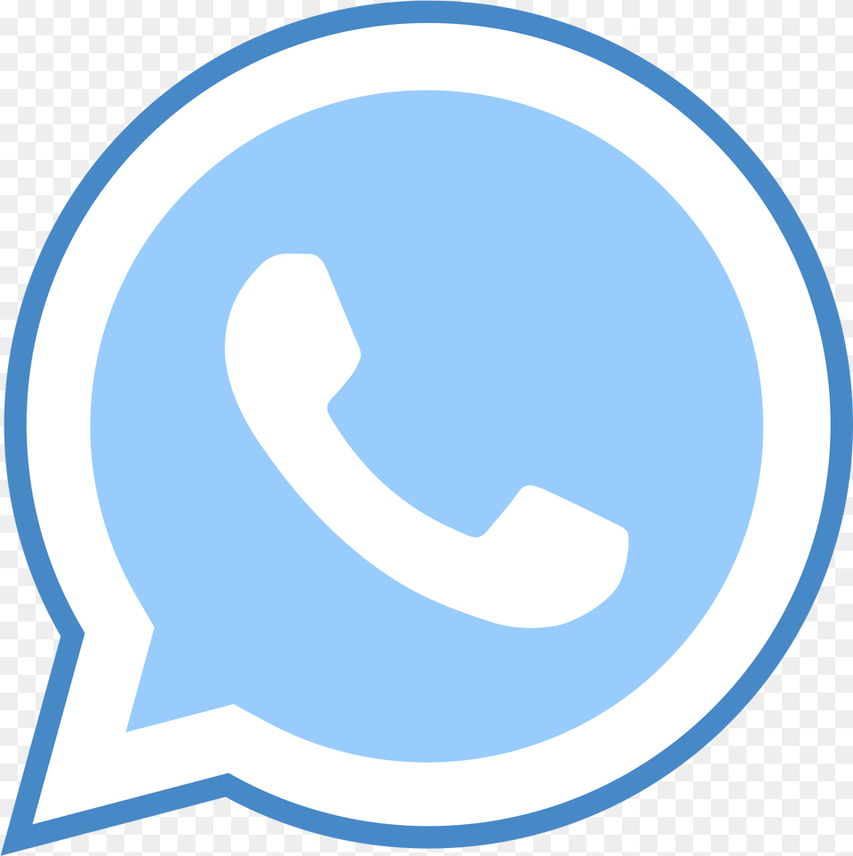 Whatsapp Logo Blue Whatsapp Logo Blue, Disk Png Image