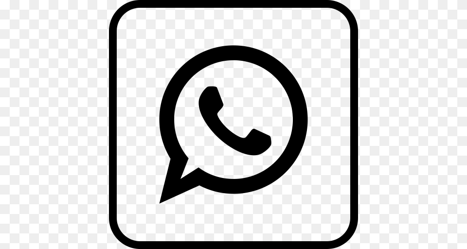 Whatsapp Social Media Icons, Gray Free Transparent Png