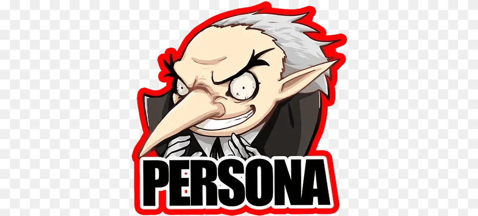 Whatsapp Stickers Stickers Cloud Persona 5 Stickers Whatsapp, Book, Comics, Publication, Animal Png Image