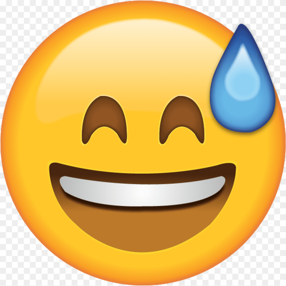 Whatsapp Sweat Emoji Sweat Laugh Emoji Free Png