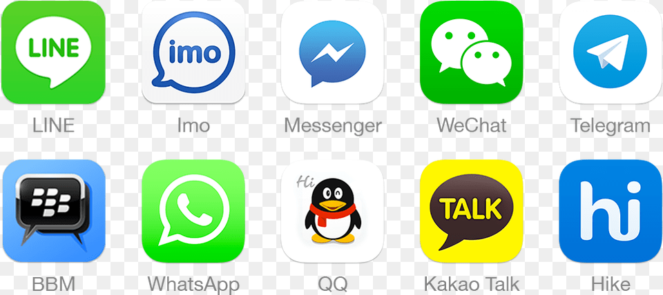 Whatsapp Telegram Imo Line, Animal, Bird, Penguin, Text Free Png Download