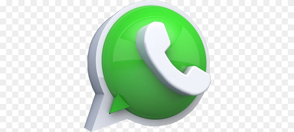 Whatsapp Vector Logo Transparent Whatsapp 3d Logo, Clothing, Hardhat, Helmet, Green Free Png Download