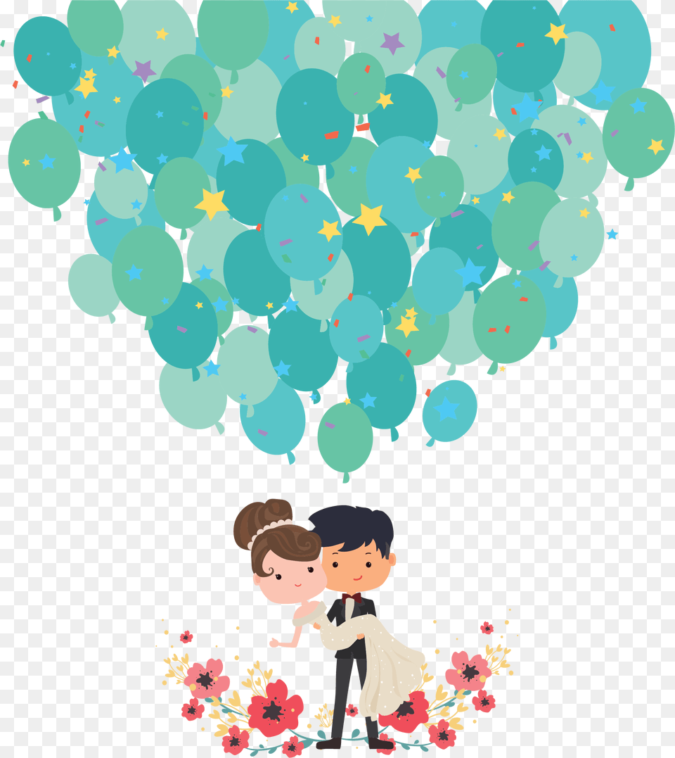 Whatsapp Wedding Invitation Message, Balloon, Art, Graphics, People Png Image