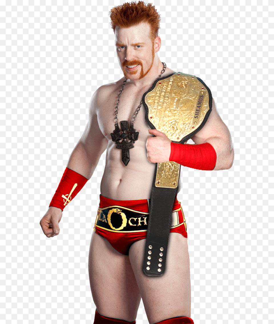 Whc Sheamus By Santiagowwe12 D4zkk7p Wwe Sheamus World Heavyweight Champion 2012, Accessories, Adult, Body Part, Person Free Transparent Png