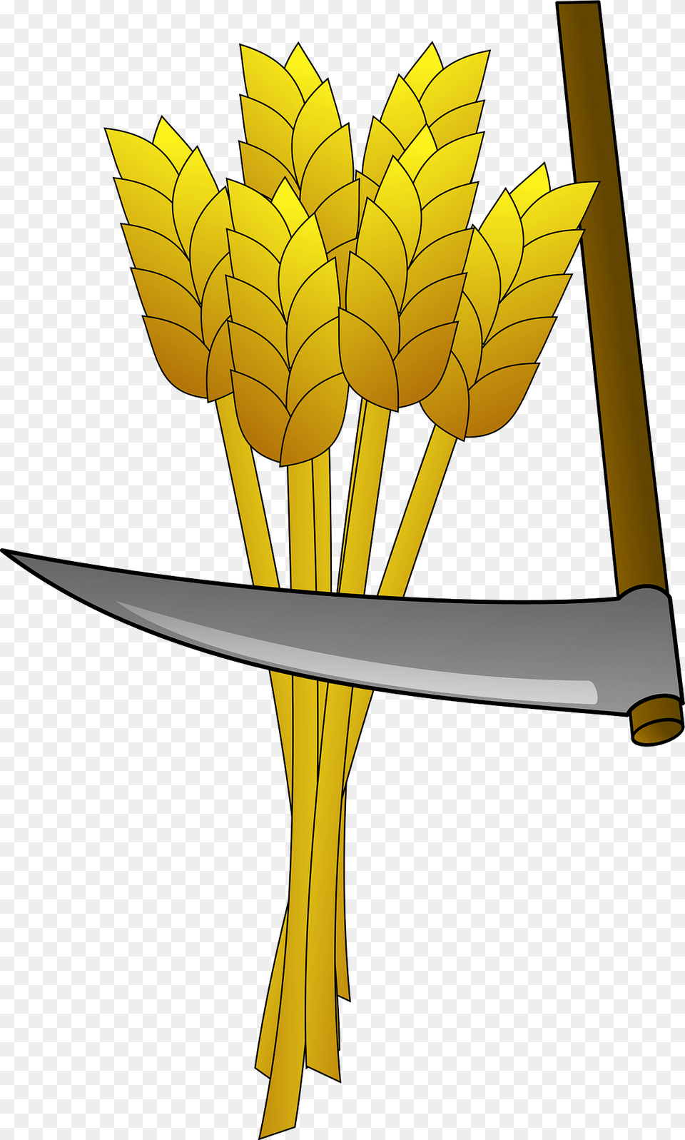 Wheat And Sickle Clipart, Sword, Weapon, Blade, Dagger Png