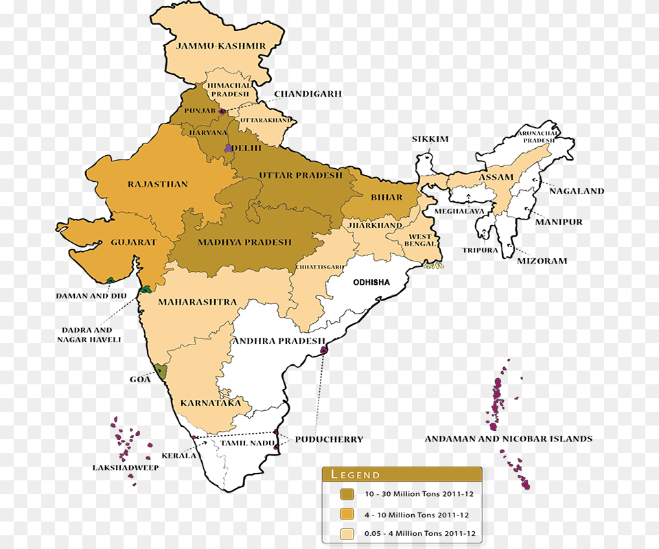 Wheat Cultivation In India Map Wheat Producing States In India, Atlas, Chart, Diagram, Plot Free Png