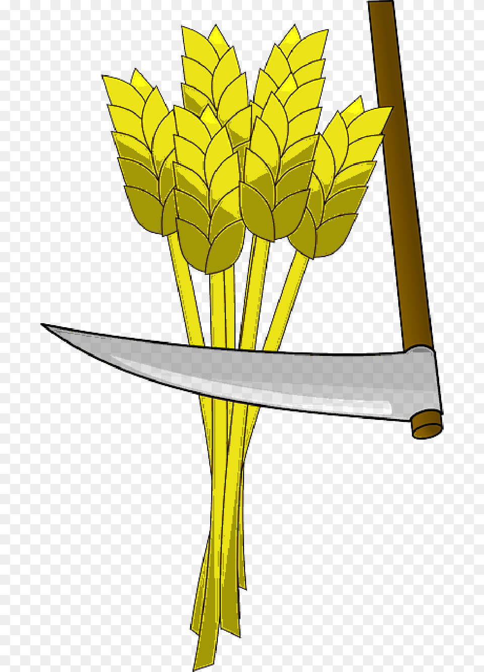 Wheat Field Clipart Of Harvest Wheat, Leaf, Plant, Sword, Weapon Free Png