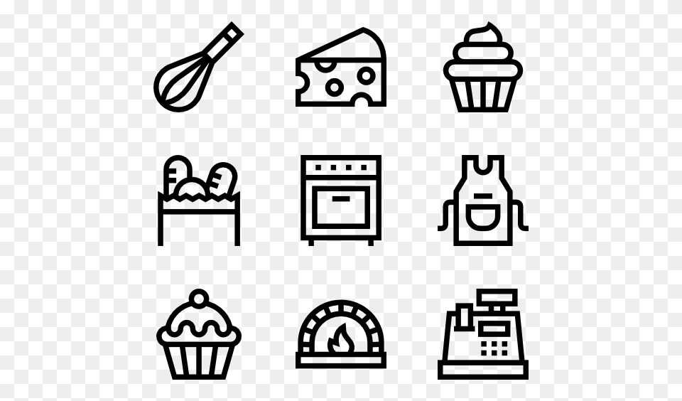 Wheat Icons, Gray Free Png Download