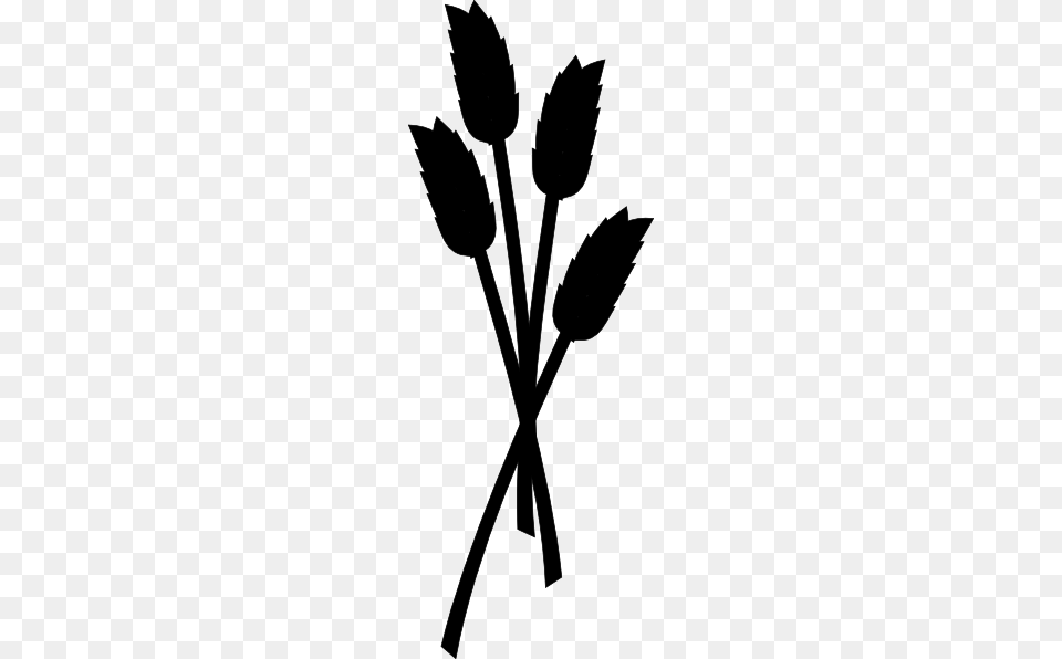 Wheat Silhouette Clip Art, Leaf, Plant, Stencil, Herbal Png